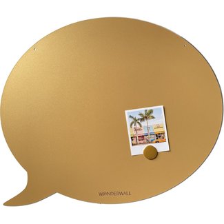 FAB5 Wonderwall Magnettafel Sprechblase - medium - gold