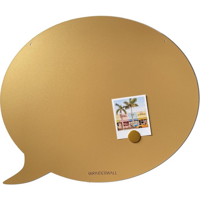 FAB5 Wonderwall - Magnetic Board Text Balloon - medium - gold