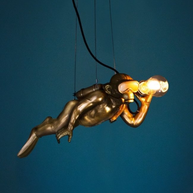 Werner Voß Werns - Pendant Lamp - Animal Lamp Diver Monkey Dave