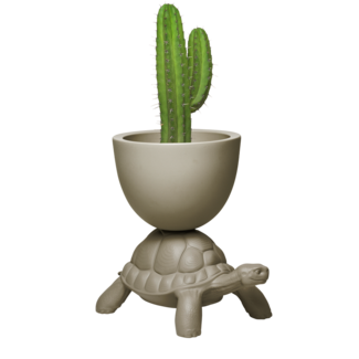 Qeeboo Planter / Wine Cooler Turtle Carry - grey