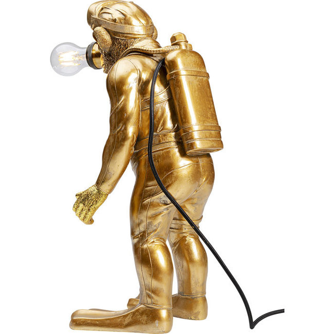 Werner Voß - Table Lamp - Animal Lamp Diver Dan - gold - H 50 cm
