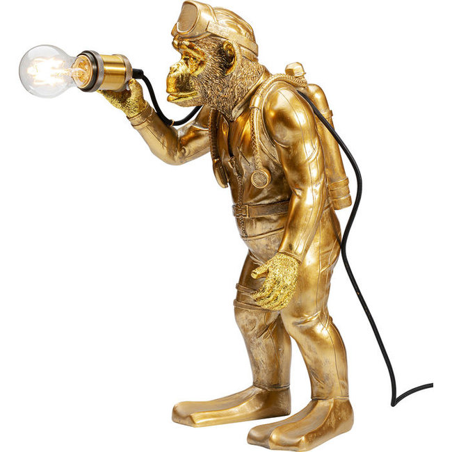 Werner Voß - Tischlampe - Tierlampe Taucher Dan - Gold - H 50 cm
