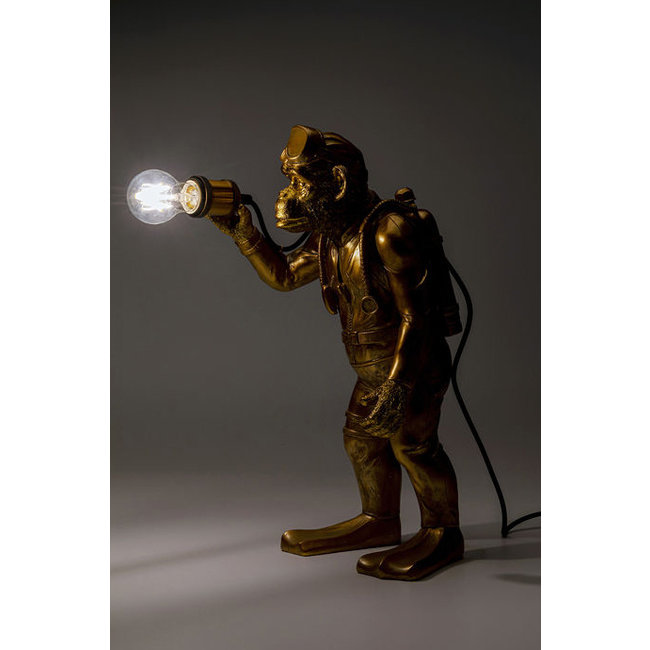 Werner Voß - Tafellamp - Dierenlamp Duiker Dan - goud - H 50 cm