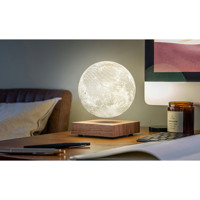 Gingko - Smart Lampe de Lune - noyer