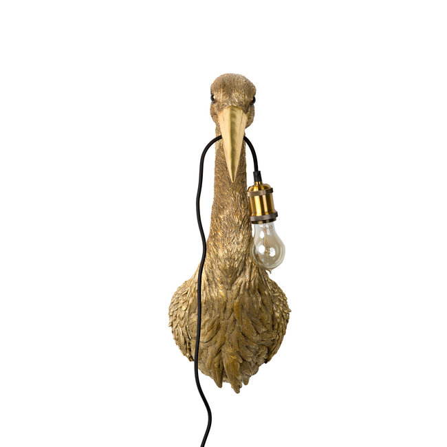 Wall Lamp - Animal Lamp Golden Heron - H 62 cm