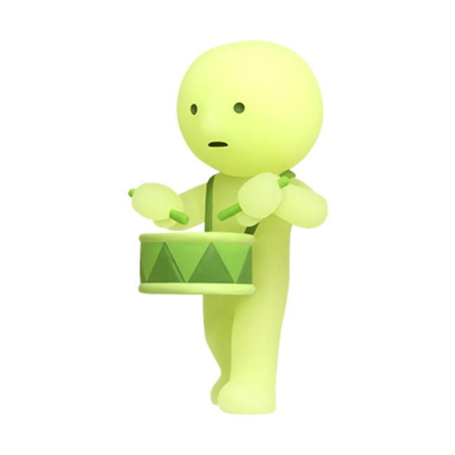 Smiski Glow in The Dark - Cheer Serie