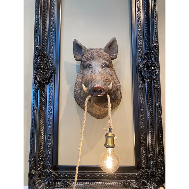 Werner Voß - Lampe Murale - Lampe Animale - Sanglier Willy - brun