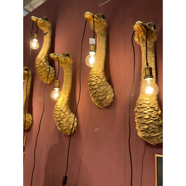 Werner Voß - Wandlamp - Dierenlamp Struisvogel Franz Josef - H 72 cm