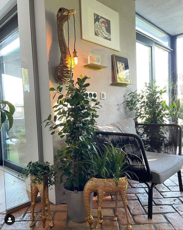 Wall Lamp Animal Lamp Ostrich Franz Josef H 72 cm Werner Voss