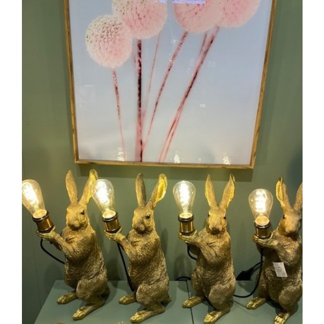 Werner Voß - Table Lamp - Animal Lamp Master Rabbit - gold - H 48 cm