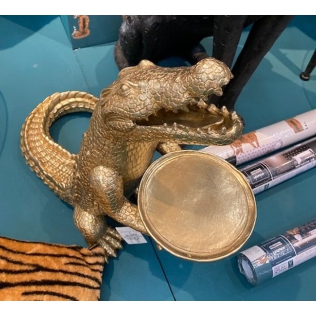 Werner Voß - Statue Crocodile Morty with Serving Dish - H 53 cm