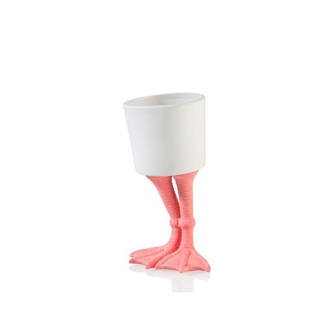 Bitten - Planter Flamingo Feet - porcelain - large