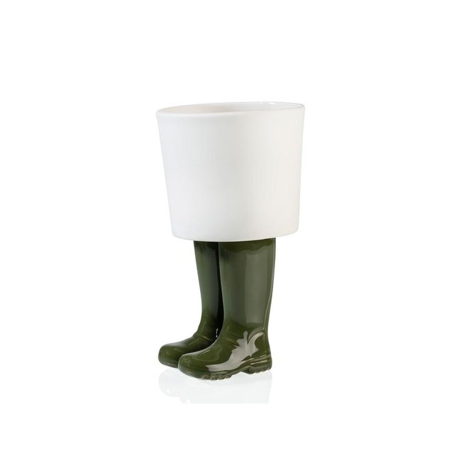 Bitten - Planter Wellington Boots - porcelain - large