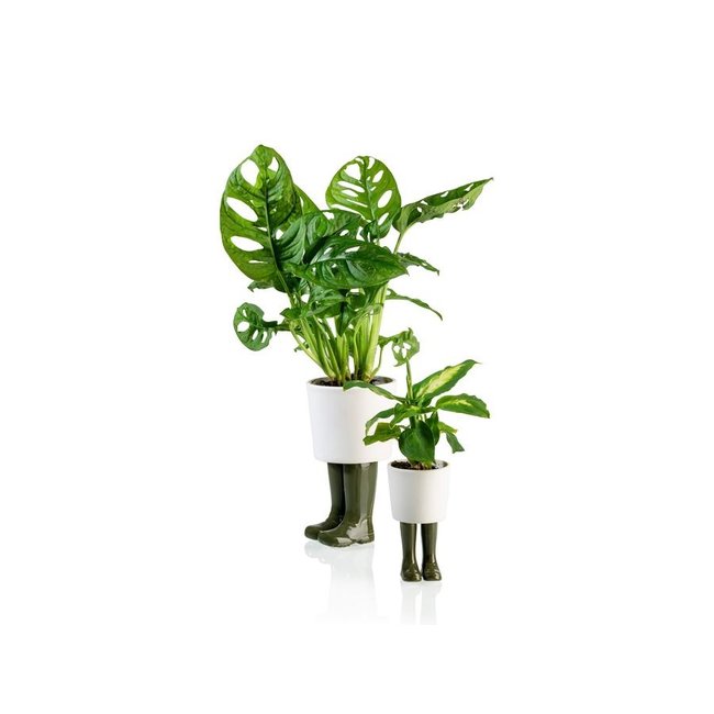 Bitten - Pot de Plantes Bottes Wellington - porcelaine - large