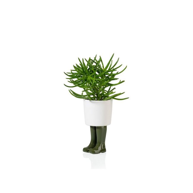 Bitten - Pot de Plantes Bottes Wellington - porcelaine - small
