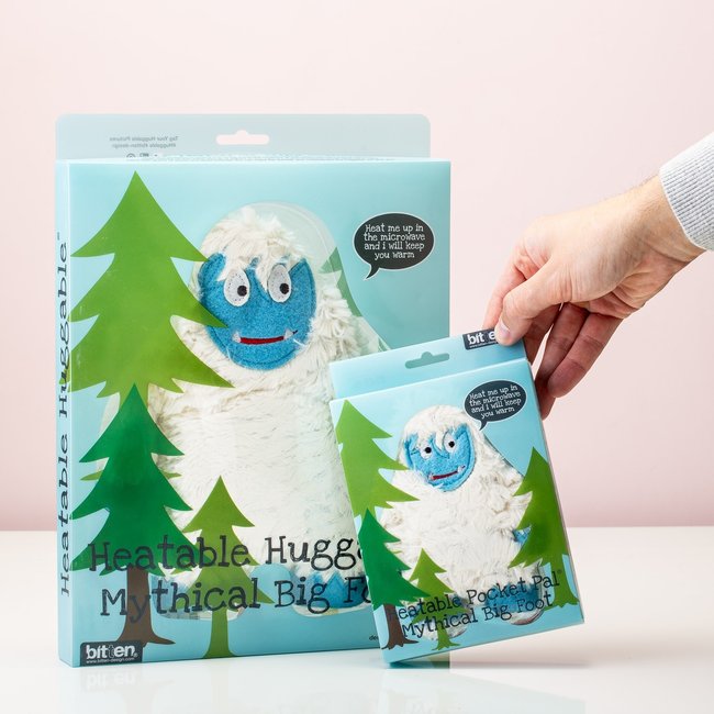 Bitten - Warming Pillow - Heatable Huggable Bigfoot - Yeti