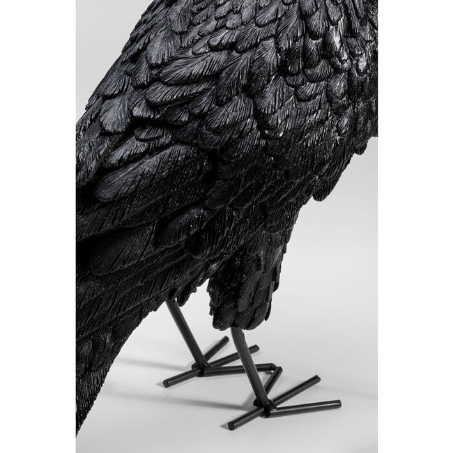 Kare Design - Table Lamp - Animal Lamp Black Crow