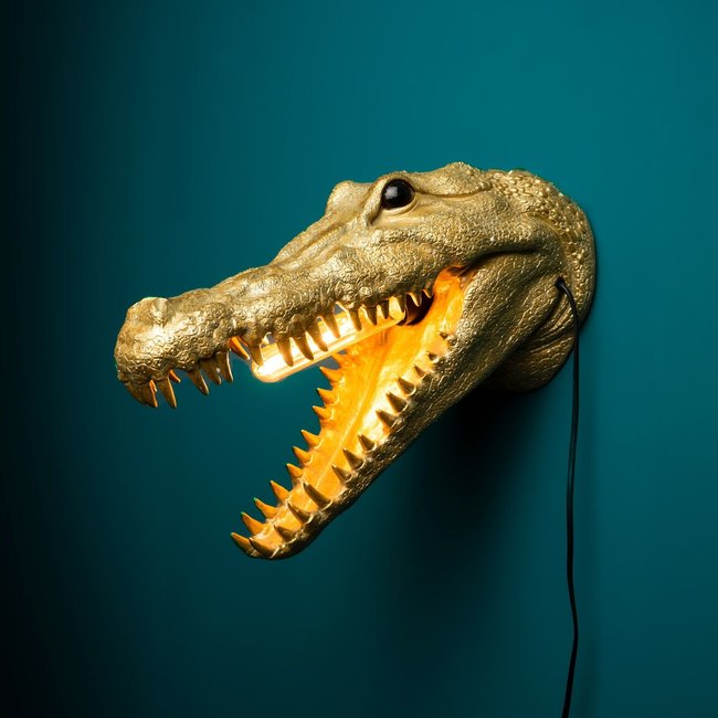 Werner Voß - Lampe Murale - Lampe Animale - Crocodile Alberto Aligatore