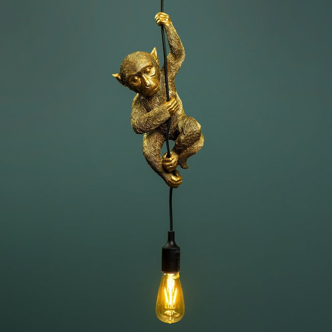 Werner Voß Werns - Hanglamp - Dierenlamp Aap Chip - goud
