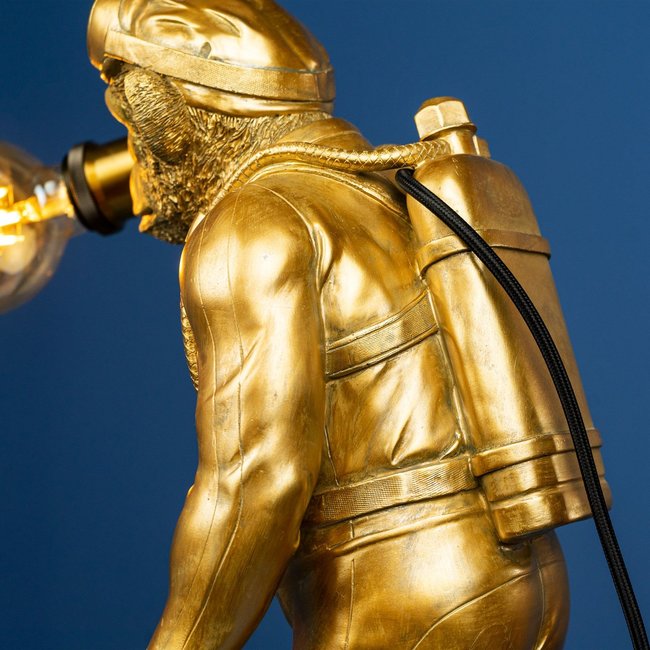 Werner Voß - Tafellamp - Dierenlamp Duiker Dan - goud - H 50 cm