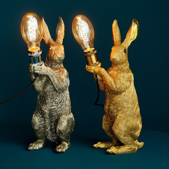 Werner Voß - Table Lamp - Animal Lamp Master Rabbit - gold - H 48 cm