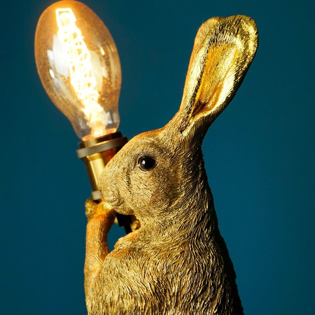 Werner Voß - Table Lamp - Animal Lamp Master Rabbit - gold - H 48 cm