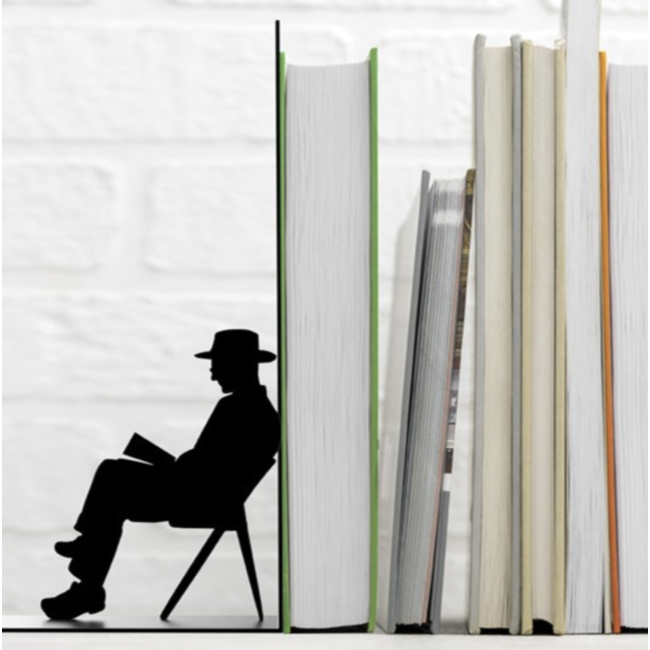 i-total Bookend Reading Man