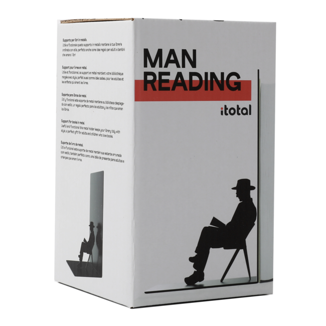 i-total - Bookend Reading Man