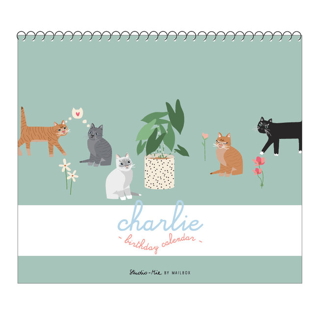 Calendrier d'Anniversaires Chat Charlie