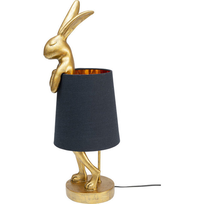 Kare Design - Table Lamp - Animal Lamp Rabbit - gold/black