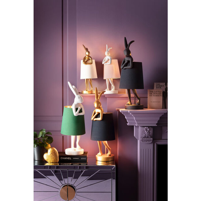 Kare Design - Table Lamp - Animal Lamp Rabbit - gold/black