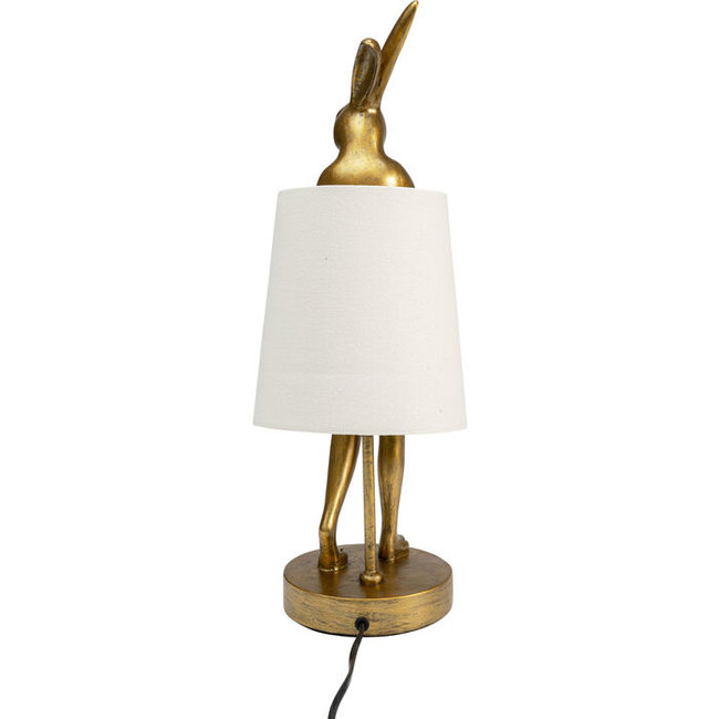 Tischlampe - Tierlampe Kaninchen - Gold/Weiß small - H 50 cm