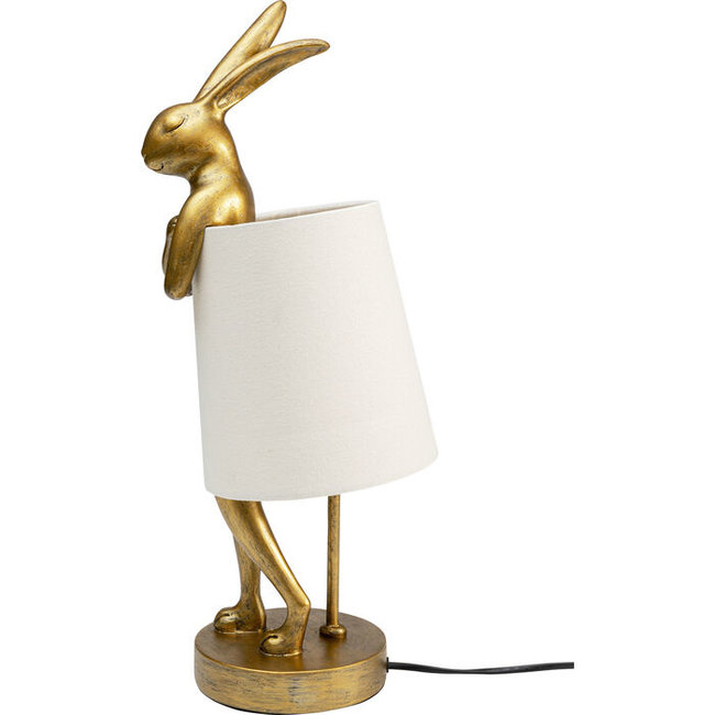 Lampe de Table - Lampe Animale Lapin - doré/blanc small - H 50 cm