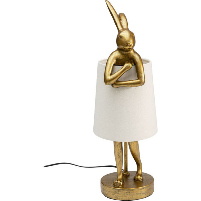 Table Lamp - Animal Lamp Rabbit - gold/white small - H 50 cm