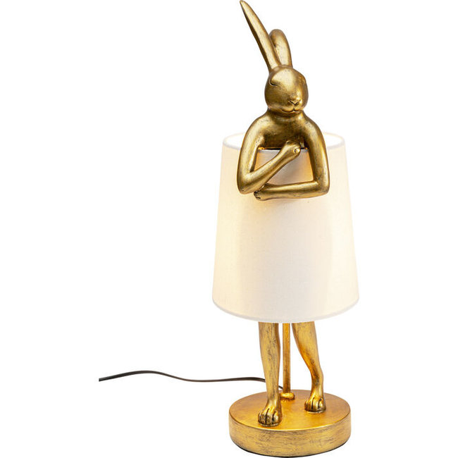Tischlampe - Tierlampe Kaninchen - Gold/Weiß small - H 50 cm