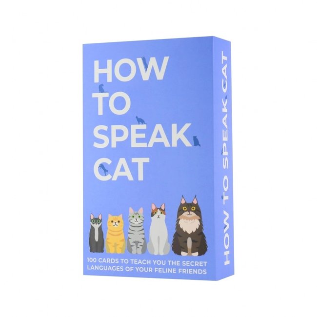 Gift Republic Set de Cartes How To Speak Cat