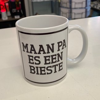 Urban Merch Tasse à Café Maan Pa es een Bieste