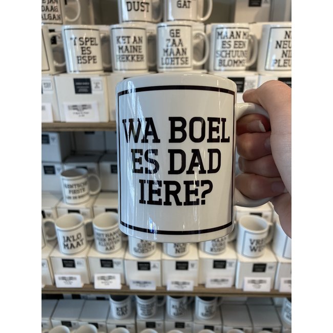 Urban Merch - Tasse à Café Wa Boel Es Dad Iere?