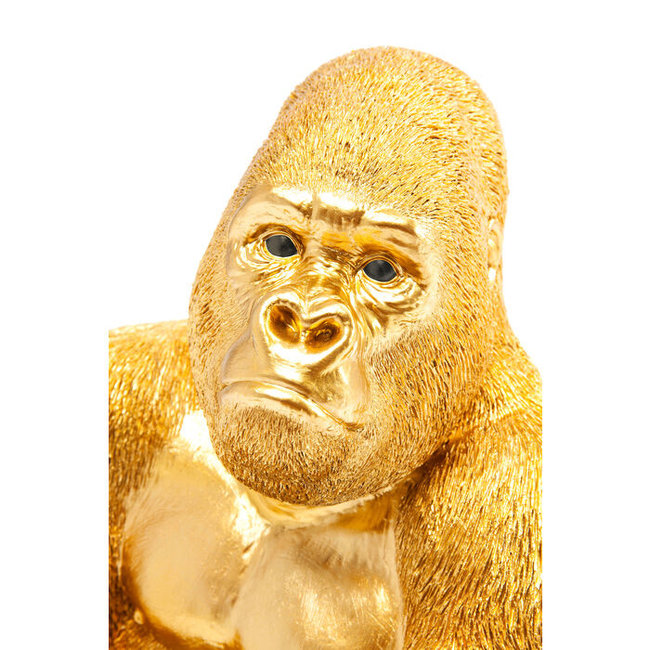 Kare Design - Deco Beeld Gorilla Aap - medium - goud