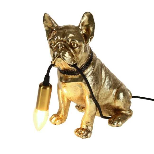 Werner Voß Werns Table Lamp Dog Francis - gold