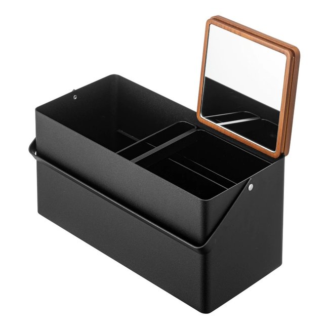 Yamazaki  Make-Up Storage Box Tower - black