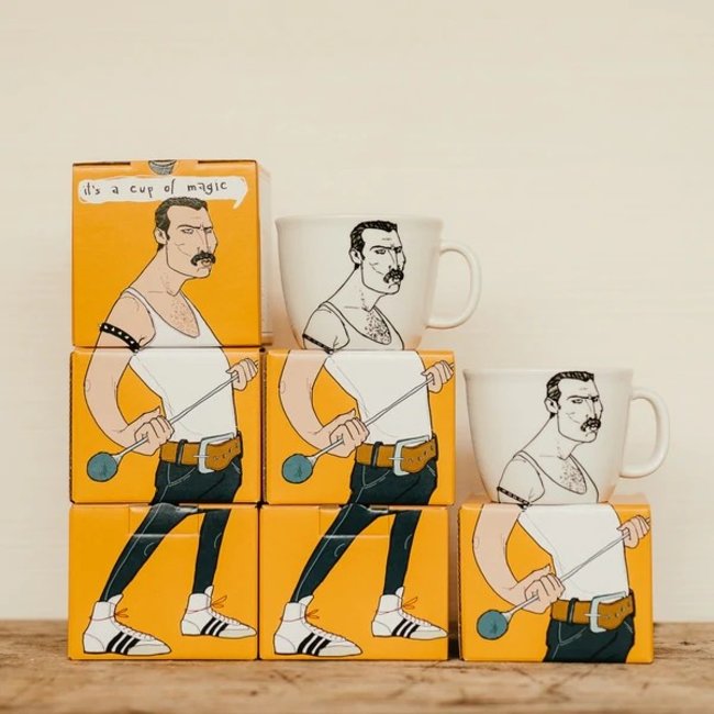 PolonaPolona - Mug Freddie The Mercurial Champion - Rock and Roll Collection
