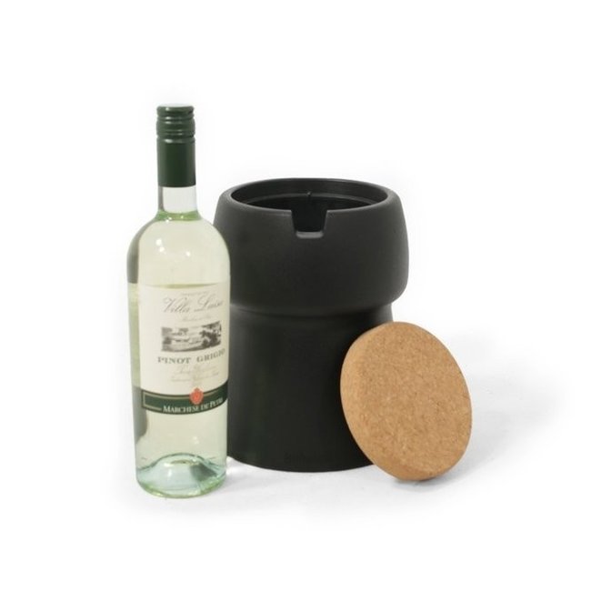 Bubalou - Champ 1 Bottle Cooler - Refroidisseur de Vin ou Champagne - noir/liège
