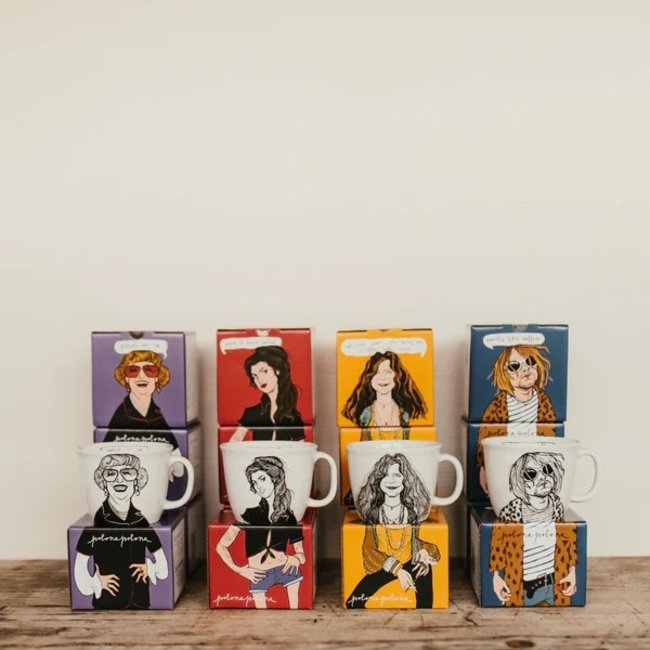 PolonaPolona - Mug The Braless Flower Child - Rock and Roll Collection