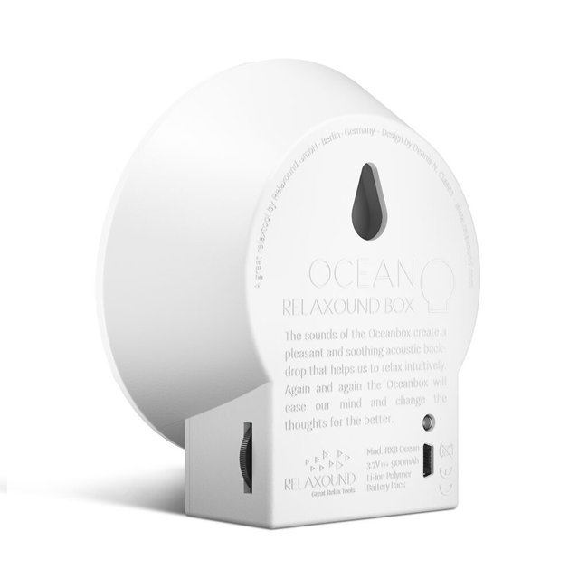 Relaxound - Oceanbox Motion Detector - soothing ocean sounds - white