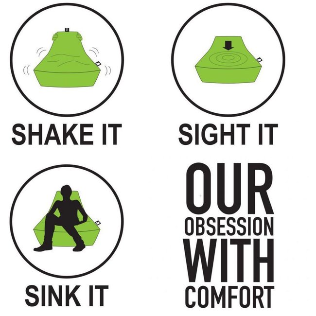 Extreme Lounging - Sitzsack B-Bag Mighty-B - outdoor - pastellgrün