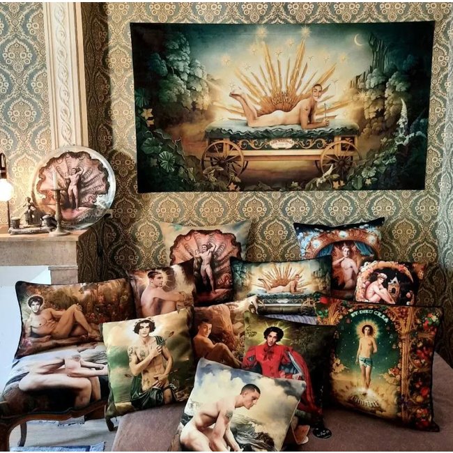 La Ligne 29 - Wanddecoratie - Wanddoek - Fluwelen Canvas Poster Un Jour mon Prince Viendra