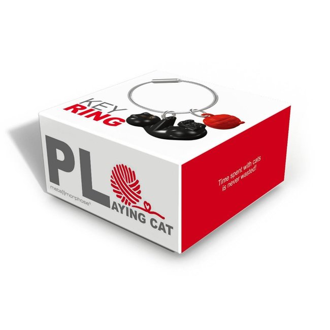 Metalmorphose - Porte-Clés Chat Jouant