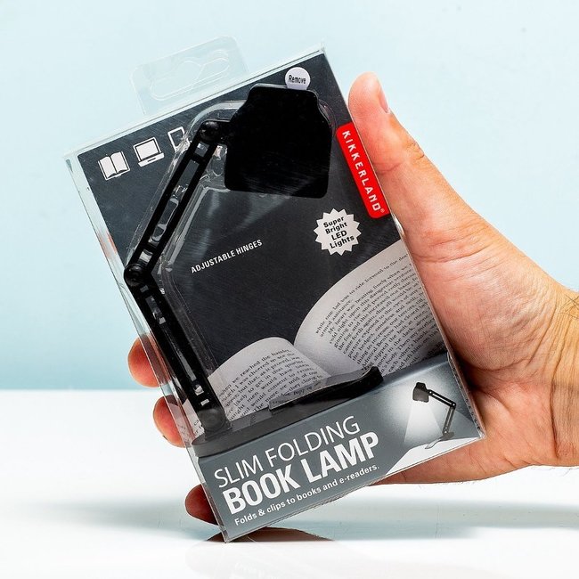 Slim Folding Book Lamp Kikkerland Axeswar Design