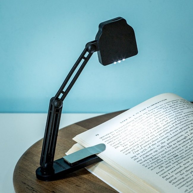Slim Folding Book Lamp Kikkerland Axeswar Design